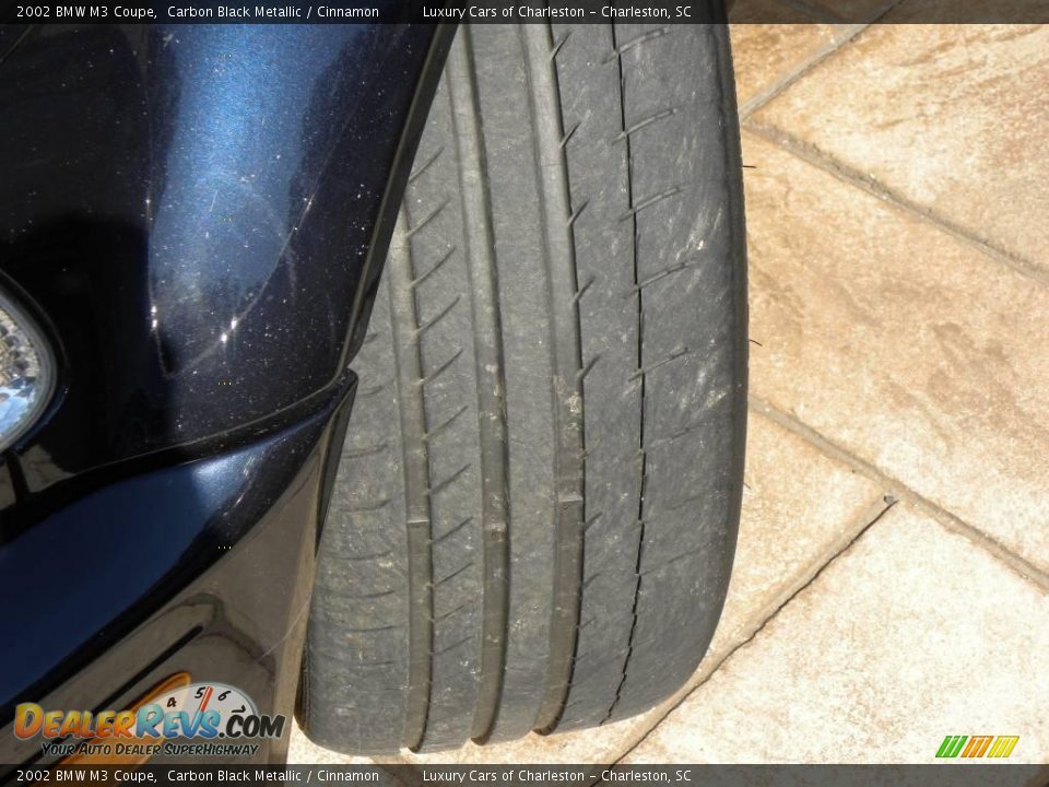 2002 BMW M3 Coupe Carbon Black Metallic / Cinnamon Photo #15