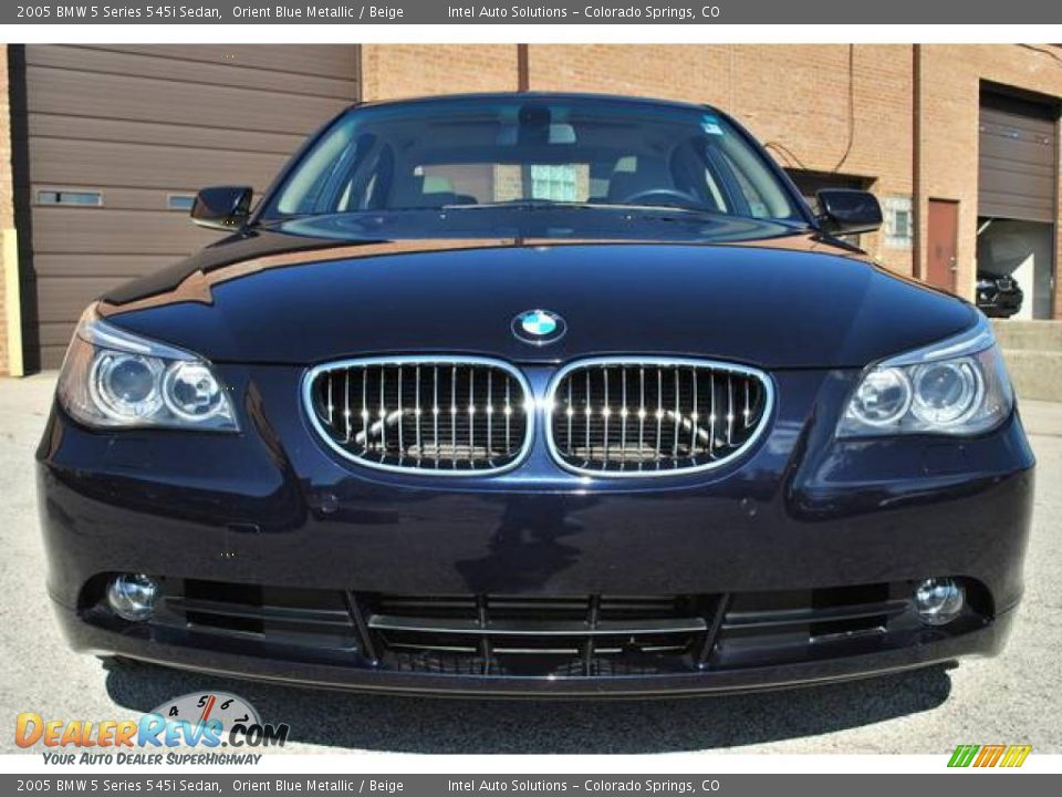 2005 BMW 5 Series 545i Sedan Orient Blue Metallic / Beige Photo #1