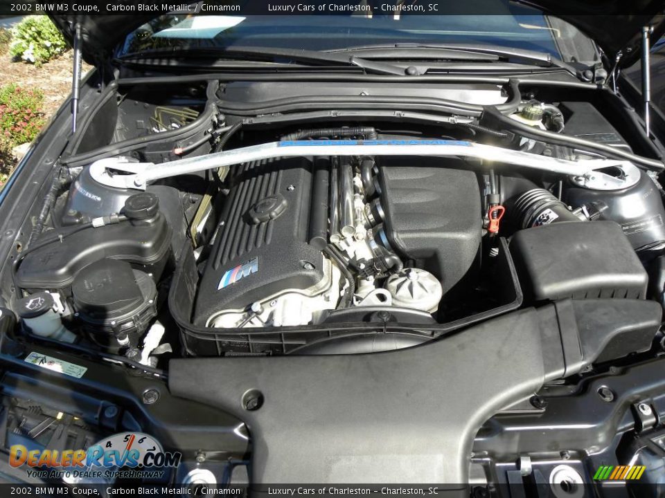 2002 BMW M3 Coupe Carbon Black Metallic / Cinnamon Photo #16