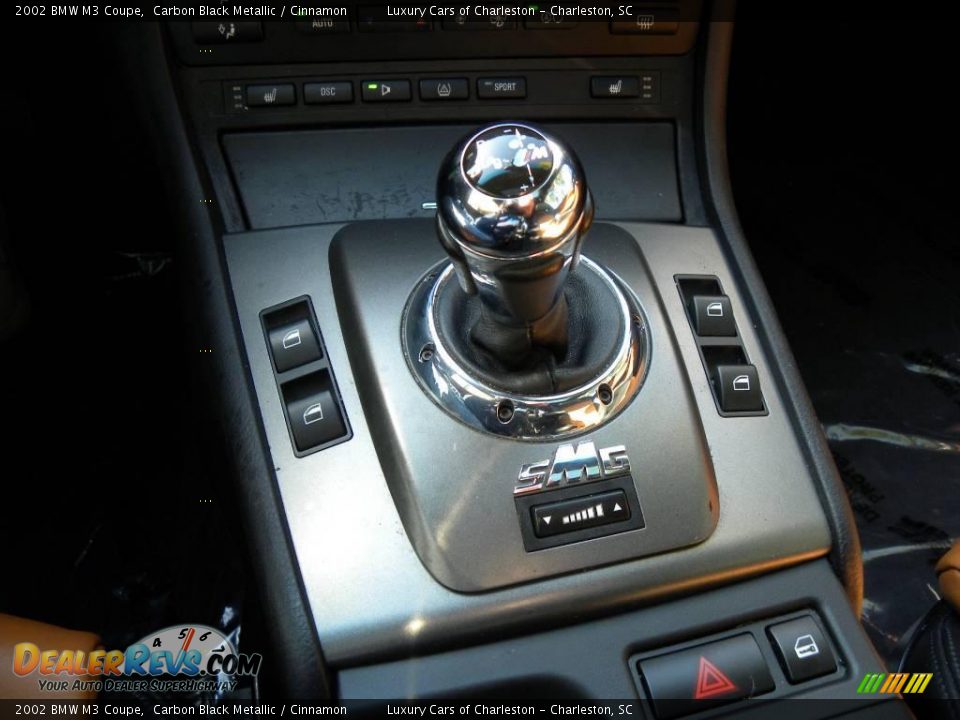 2002 BMW M3 Coupe Carbon Black Metallic / Cinnamon Photo #17