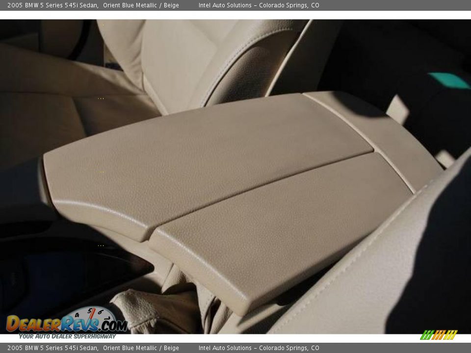 2005 BMW 5 Series 545i Sedan Orient Blue Metallic / Beige Photo #21