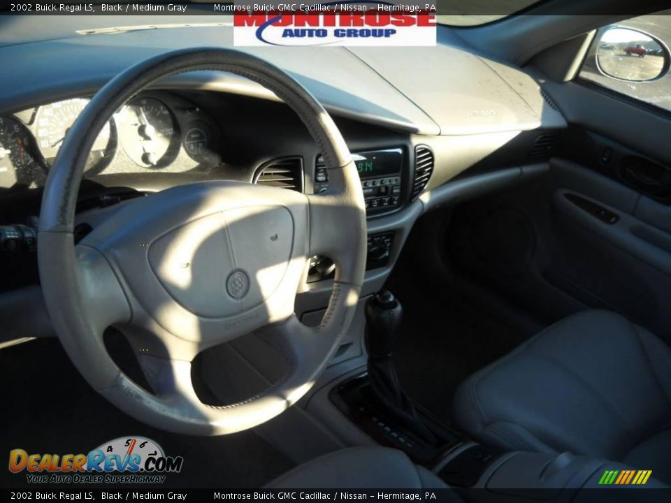 2002 Buick Regal LS Black / Medium Gray Photo #9