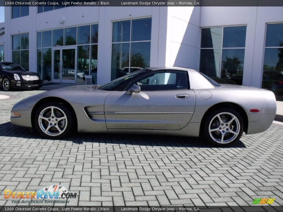 1999 Chevrolet Corvette Coupe Light Pewter Metallic / Black Photo #2