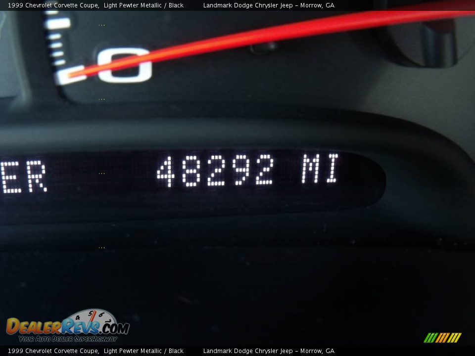 1999 Chevrolet Corvette Coupe Light Pewter Metallic / Black Photo #20