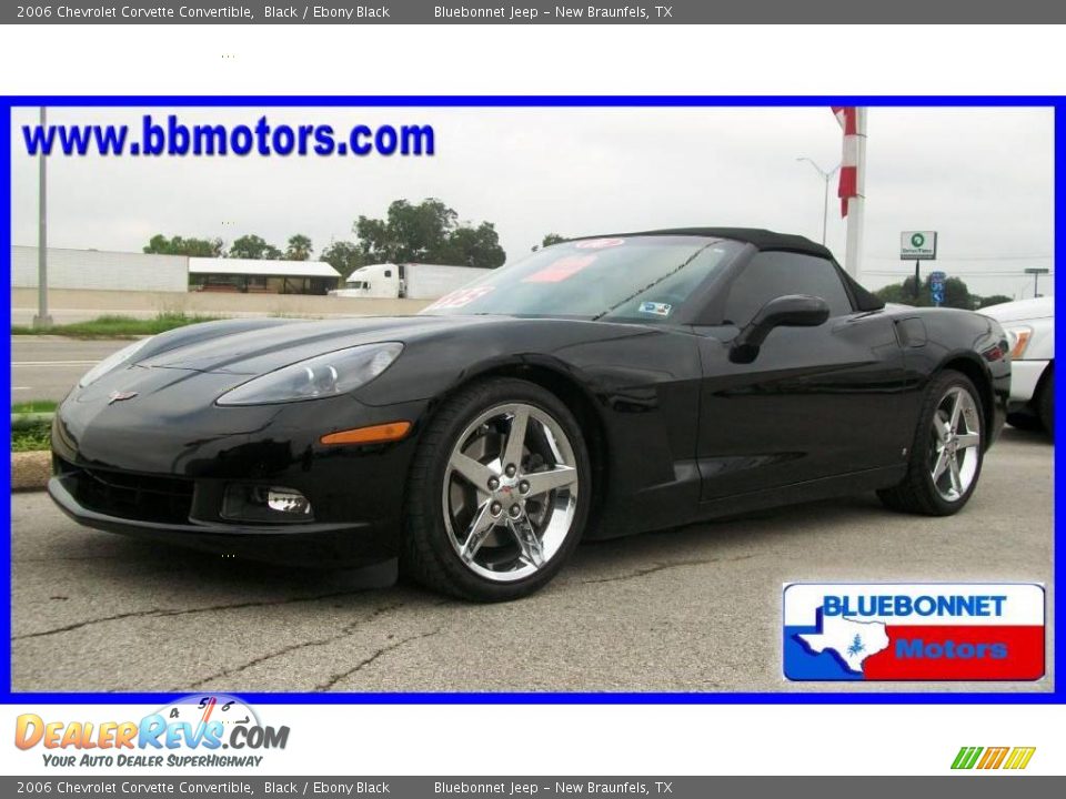 2006 Chevrolet Corvette Convertible Black / Ebony Black Photo #1