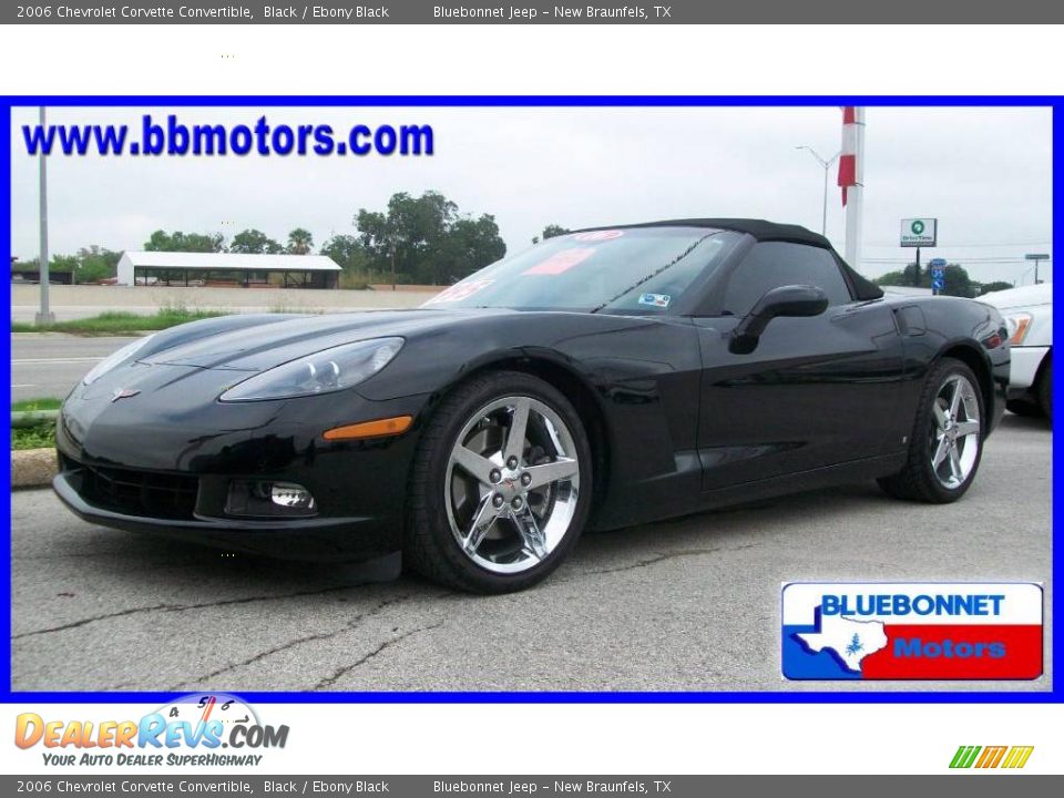 2006 Chevrolet Corvette Convertible Black / Ebony Black Photo #2