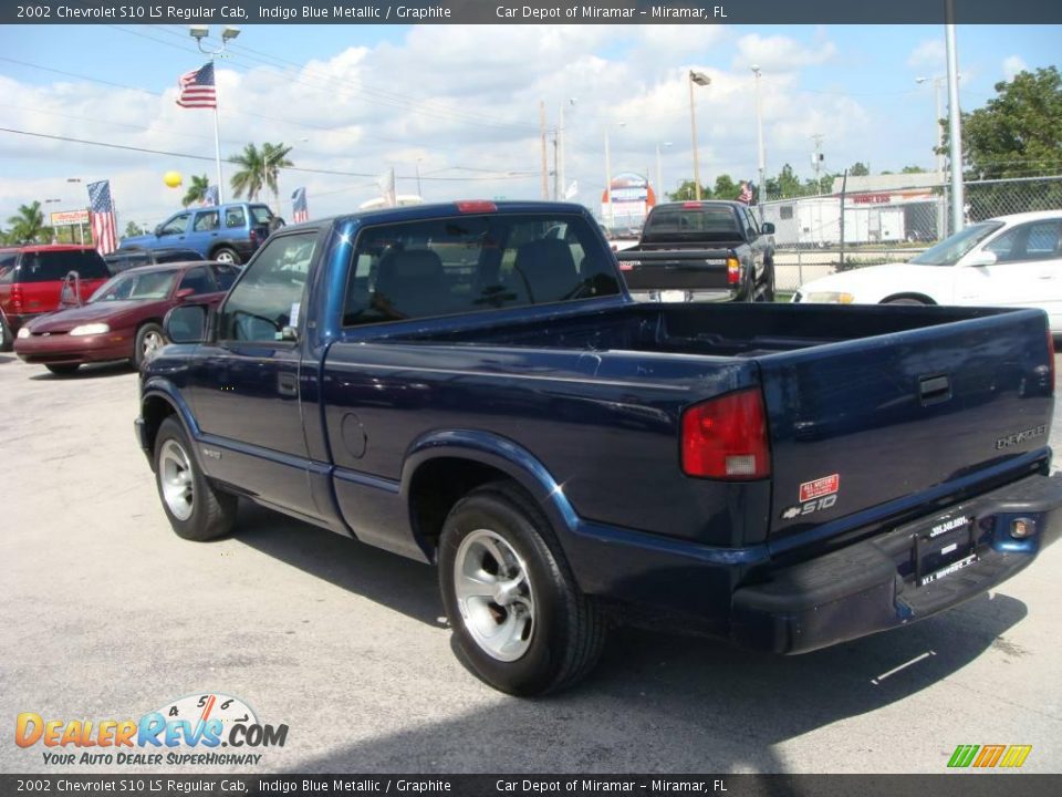 2002 Chevrolet S10 LS Regular Cab Indigo Blue Metallic / Graphite Photo #6