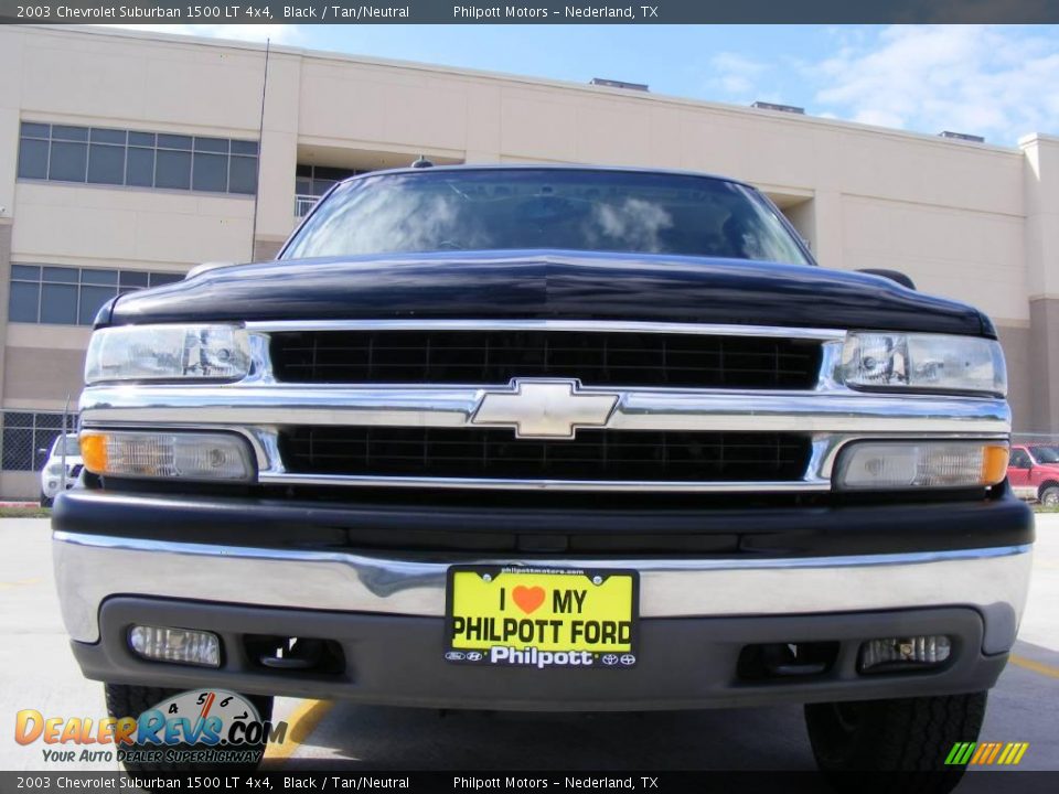 2003 Chevrolet Suburban 1500 LT 4x4 Black / Tan/Neutral Photo #9