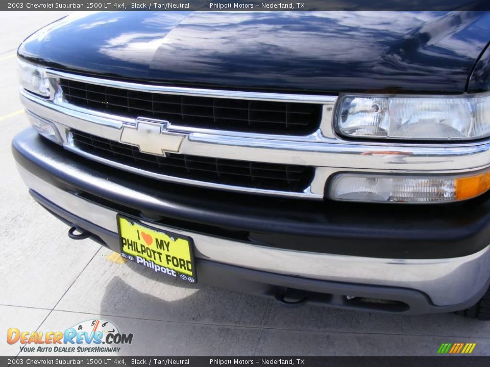 2003 Chevrolet Suburban 1500 LT 4x4 Black / Tan/Neutral Photo #12