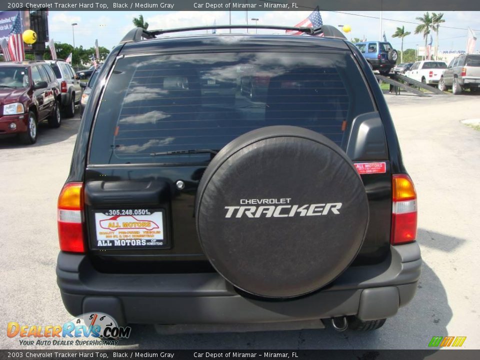 2003 Chevrolet Tracker Hard Top Black / Medium Gray Photo #4