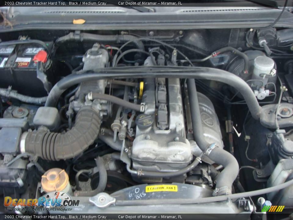 2003 Chevrolet Tracker Hard Top Black / Medium Gray Photo #15