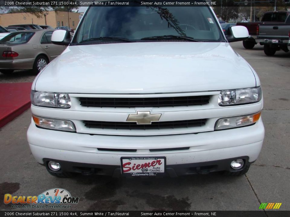 2006 Chevrolet Suburban Z71 1500 4x4 Summit White / Tan/Neutral Photo #4