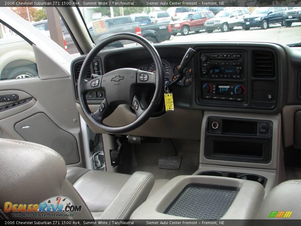 2006 Chevrolet Suburban Z71 1500 4x4 Summit White / Tan/Neutral Photo #6
