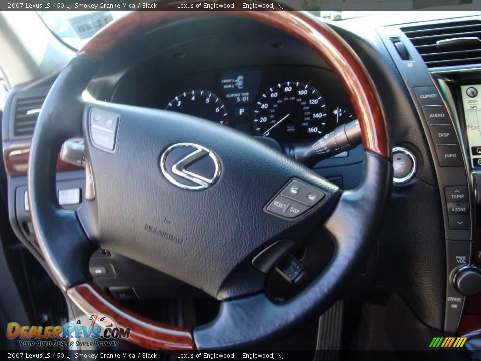 2007 Lexus LS 460 L Smokey Granite Mica / Black Photo #12