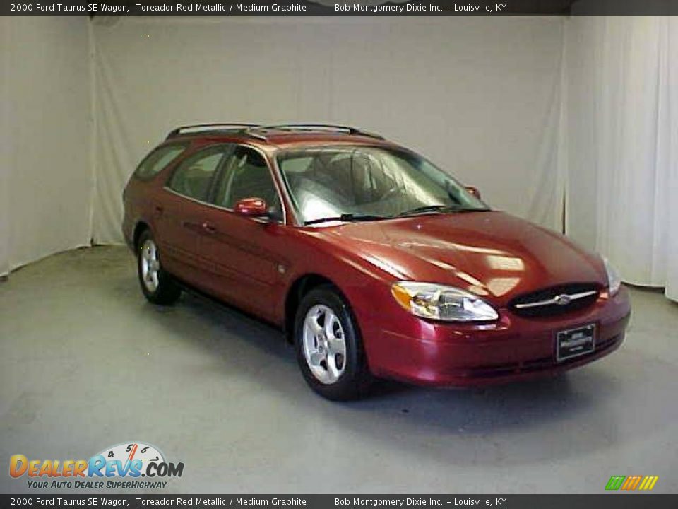 2000 Ford Taurus SE Wagon Toreador Red Metallic / Medium Graphite Photo #1