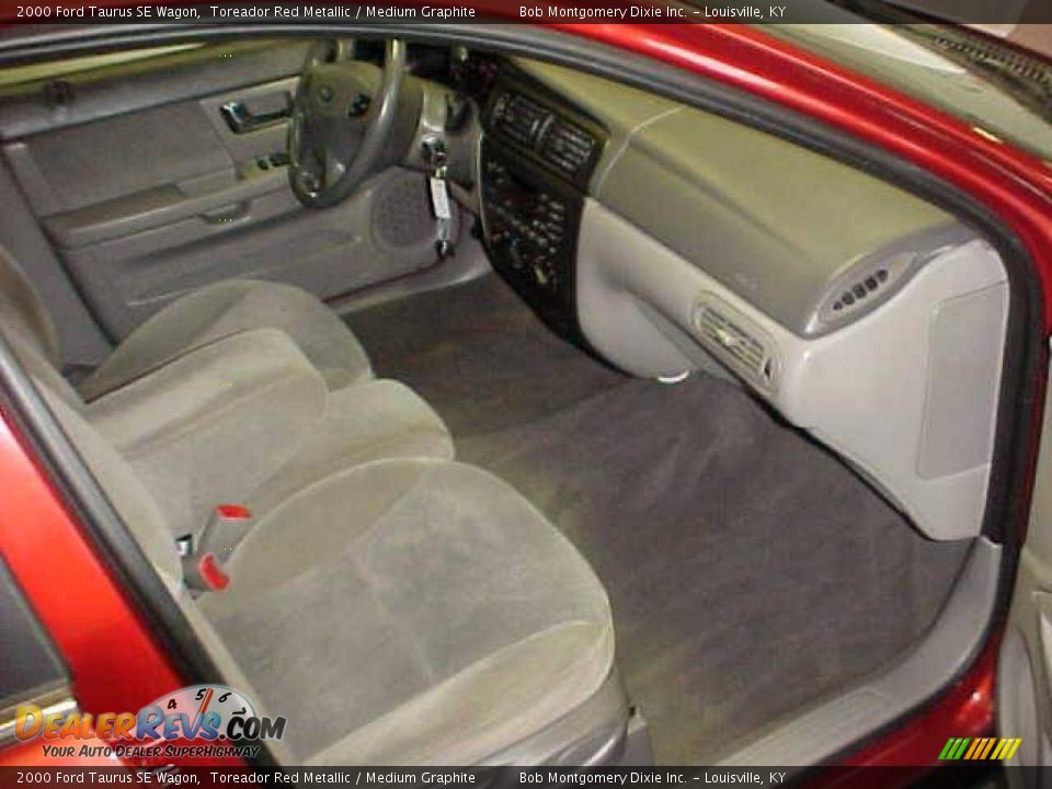 2000 Ford Taurus SE Wagon Toreador Red Metallic / Medium Graphite Photo #6
