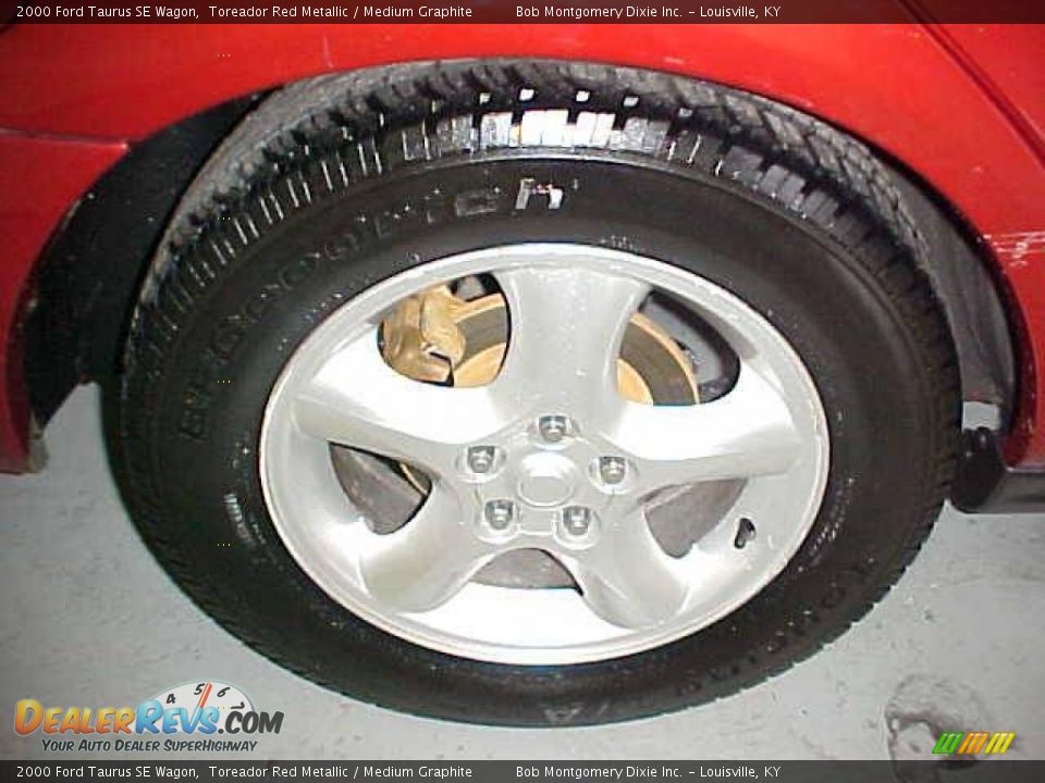 2000 Ford Taurus SE Wagon Toreador Red Metallic / Medium Graphite Photo #7