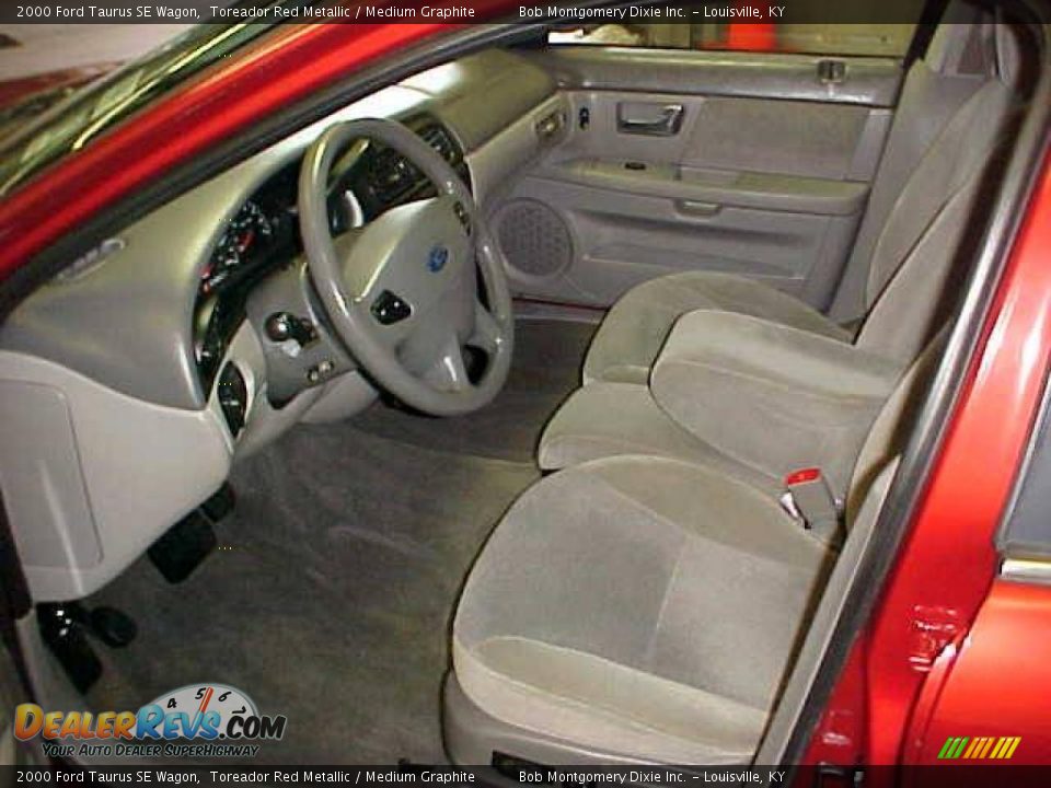 2000 Ford Taurus SE Wagon Toreador Red Metallic / Medium Graphite Photo #15