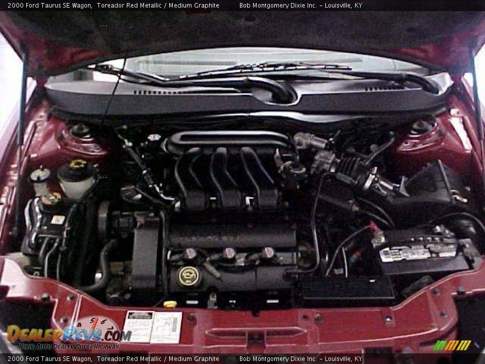 2000 Ford Taurus SE Wagon Toreador Red Metallic / Medium Graphite Photo #30
