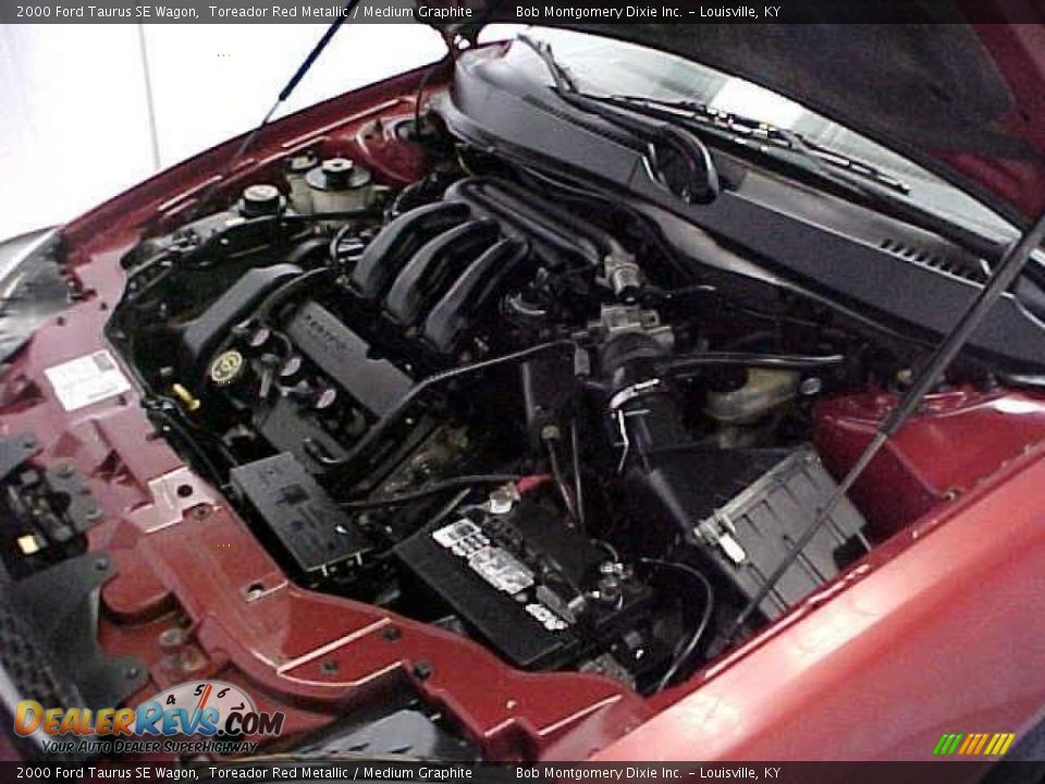 2000 Ford Taurus SE Wagon Toreador Red Metallic / Medium Graphite Photo #31