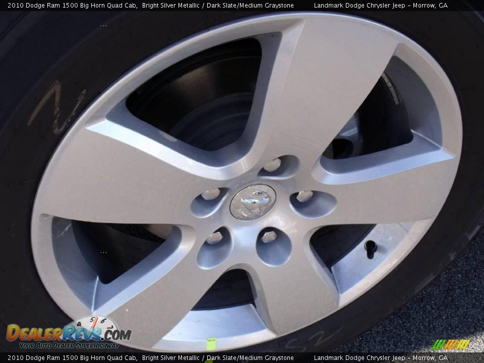 2010 Dodge Ram 1500 Big Horn Quad Cab Bright Silver Metallic / Dark Slate/Medium Graystone Photo #5