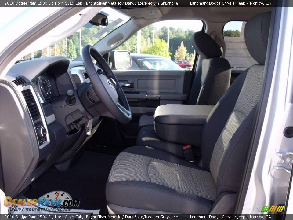2010 Dodge Ram 1500 Big Horn Quad Cab Bright Silver Metallic / Dark Slate/Medium Graystone Photo #6