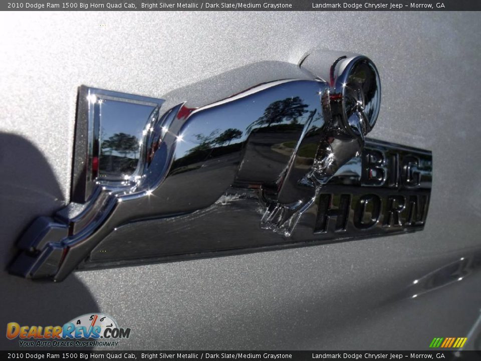 2010 Dodge Ram 1500 Big Horn Quad Cab Bright Silver Metallic / Dark Slate/Medium Graystone Photo #8
