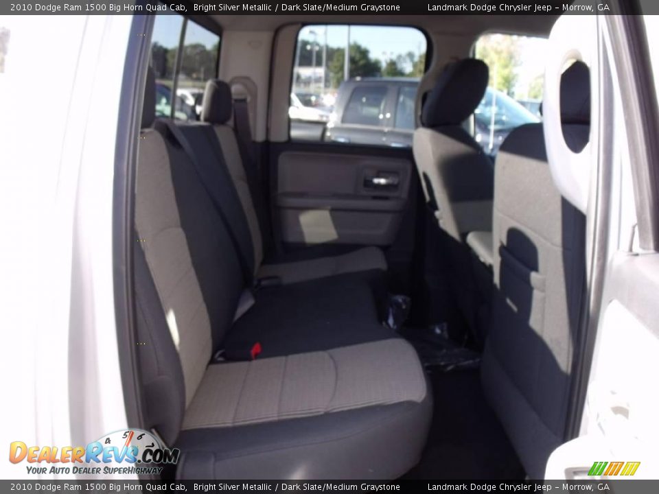 2010 Dodge Ram 1500 Big Horn Quad Cab Bright Silver Metallic / Dark Slate/Medium Graystone Photo #9