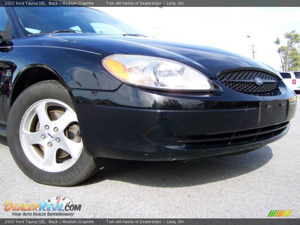 2002 Ford Taurus SES Black / Medium Graphite Photo #2