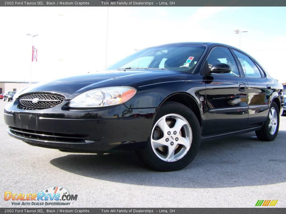 2002 Ford Taurus SES Black / Medium Graphite Photo #5