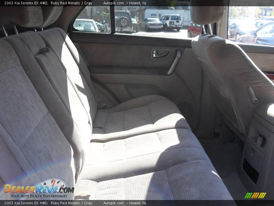 2003 Kia Sorento EX 4WD Ruby Red Metallic / Gray Photo #11