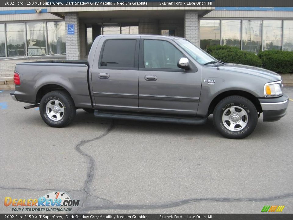 2002 Ford F150 XLT SuperCrew Dark Shadow Grey Metallic / Medium Graphite Photo #1