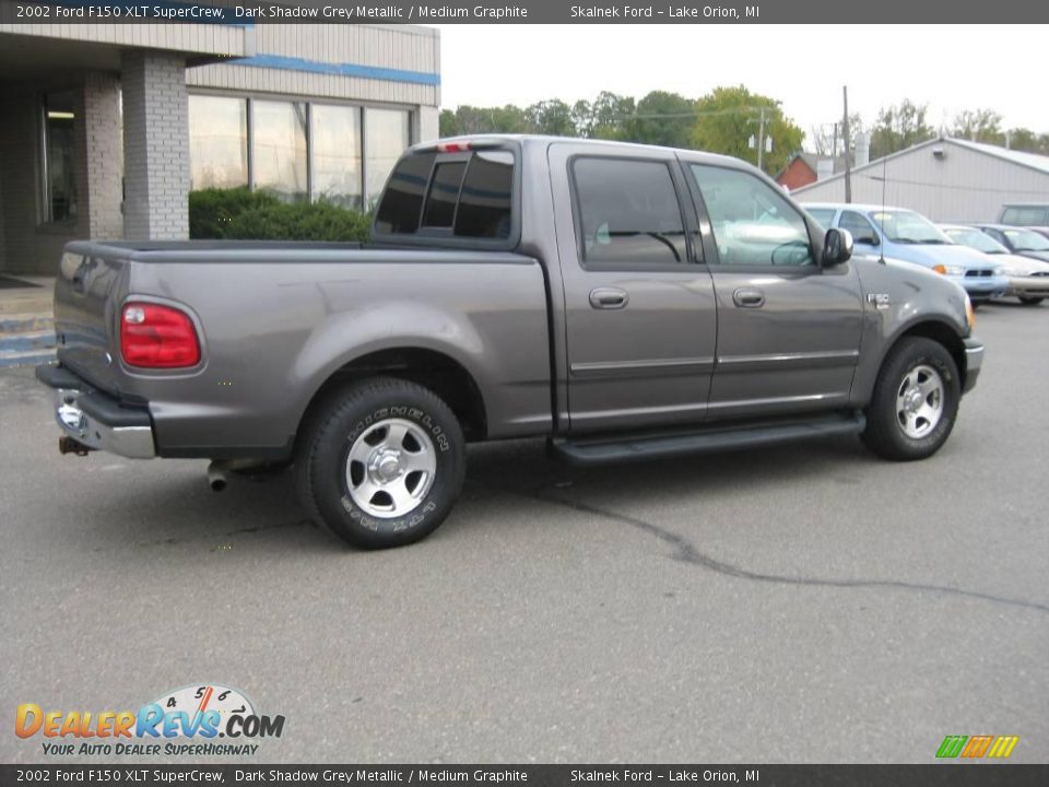 2002 Ford F150 XLT SuperCrew Dark Shadow Grey Metallic / Medium Graphite Photo #3