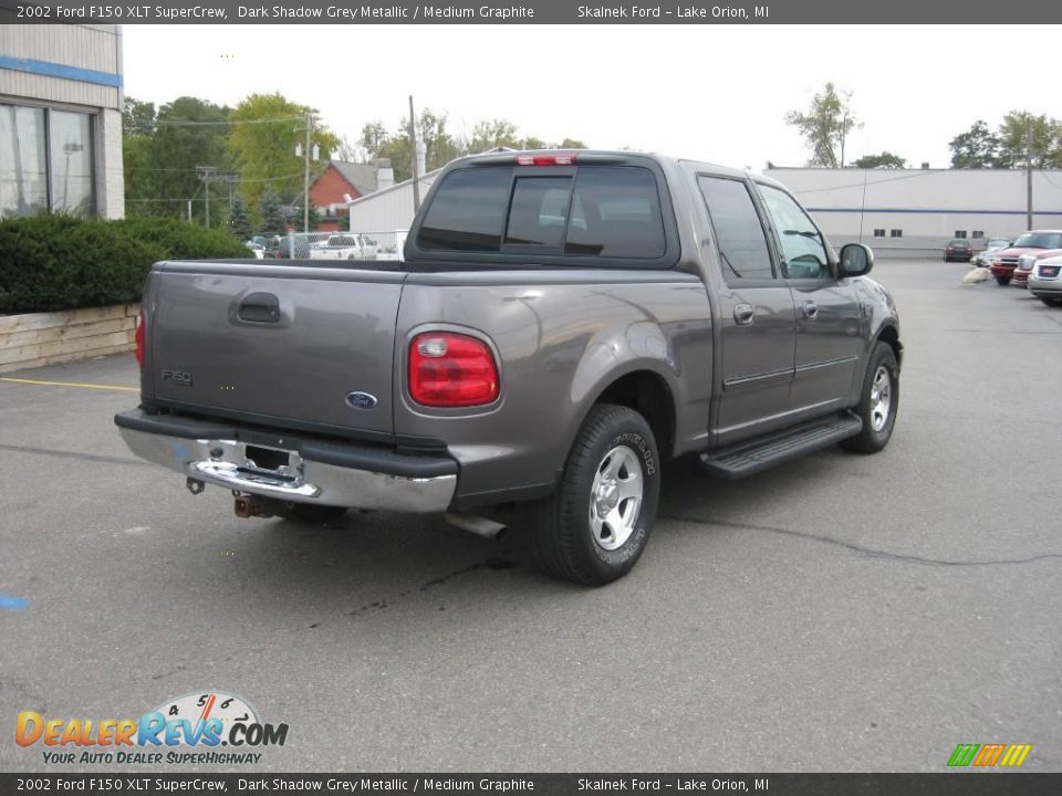 2002 Ford F150 XLT SuperCrew Dark Shadow Grey Metallic / Medium Graphite Photo #4