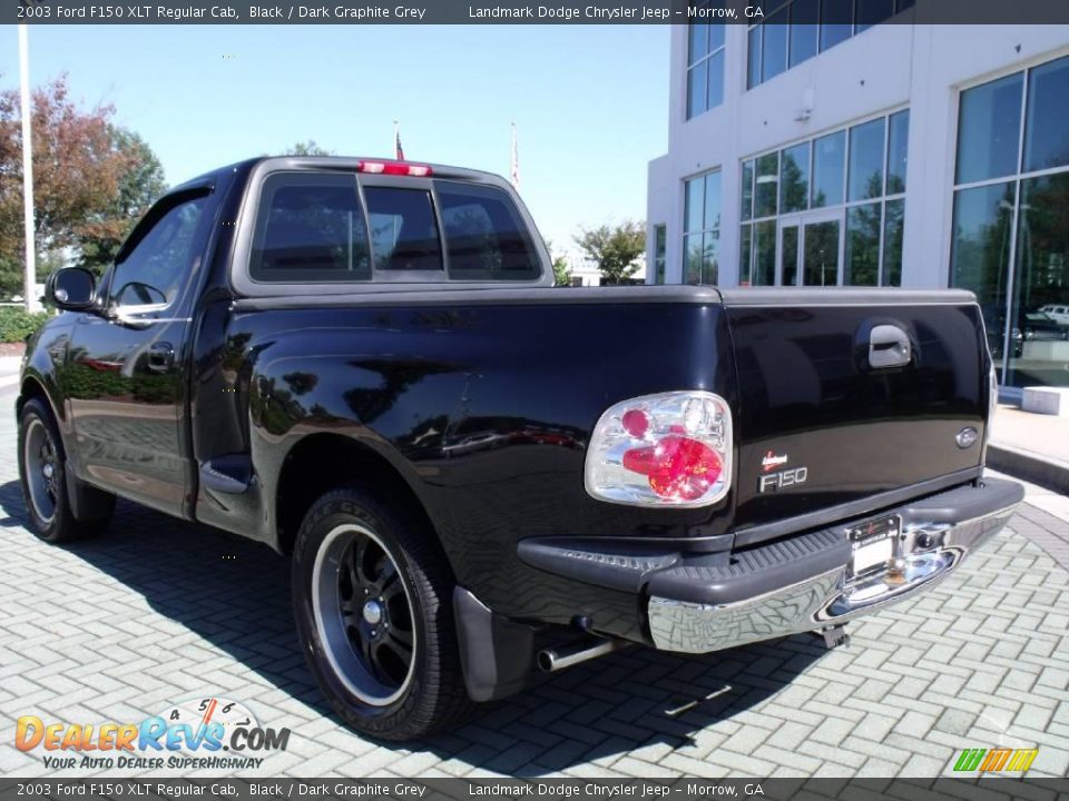 2003 Ford F150 XLT Regular Cab Black / Dark Graphite Grey Photo #3