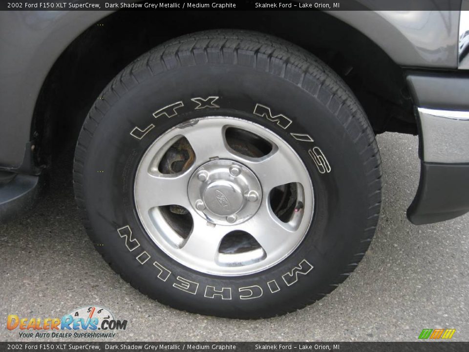 2002 Ford F150 XLT SuperCrew Dark Shadow Grey Metallic / Medium Graphite Photo #16