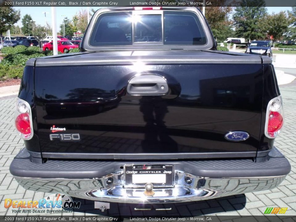 2003 Ford F150 XLT Regular Cab Black / Dark Graphite Grey Photo #4
