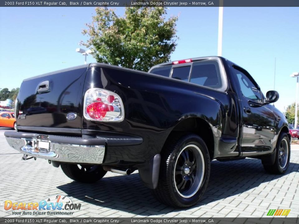 2003 Ford F150 XLT Regular Cab Black / Dark Graphite Grey Photo #5