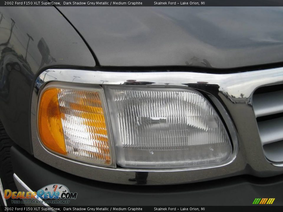 2002 Ford F150 XLT SuperCrew Dark Shadow Grey Metallic / Medium Graphite Photo #18