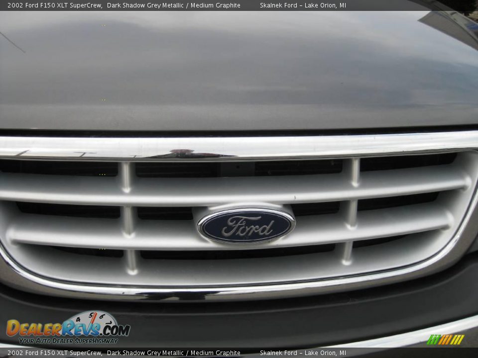 2002 Ford F150 XLT SuperCrew Dark Shadow Grey Metallic / Medium Graphite Photo #19