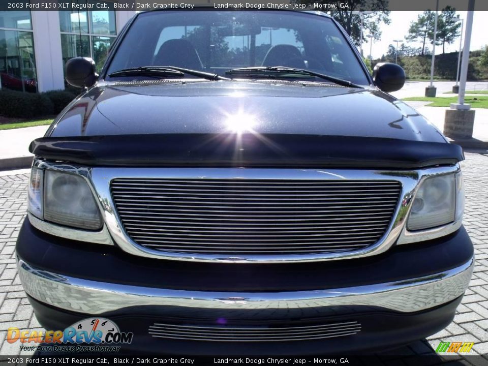2003 Ford F150 XLT Regular Cab Black / Dark Graphite Grey Photo #8