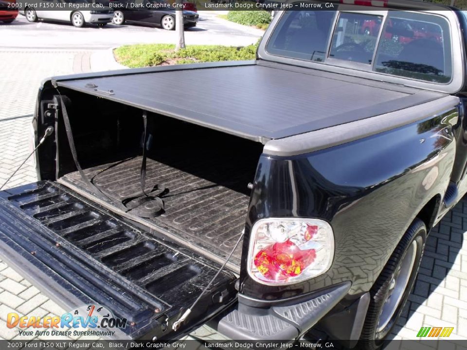 2003 Ford F150 XLT Regular Cab Black / Dark Graphite Grey Photo #14