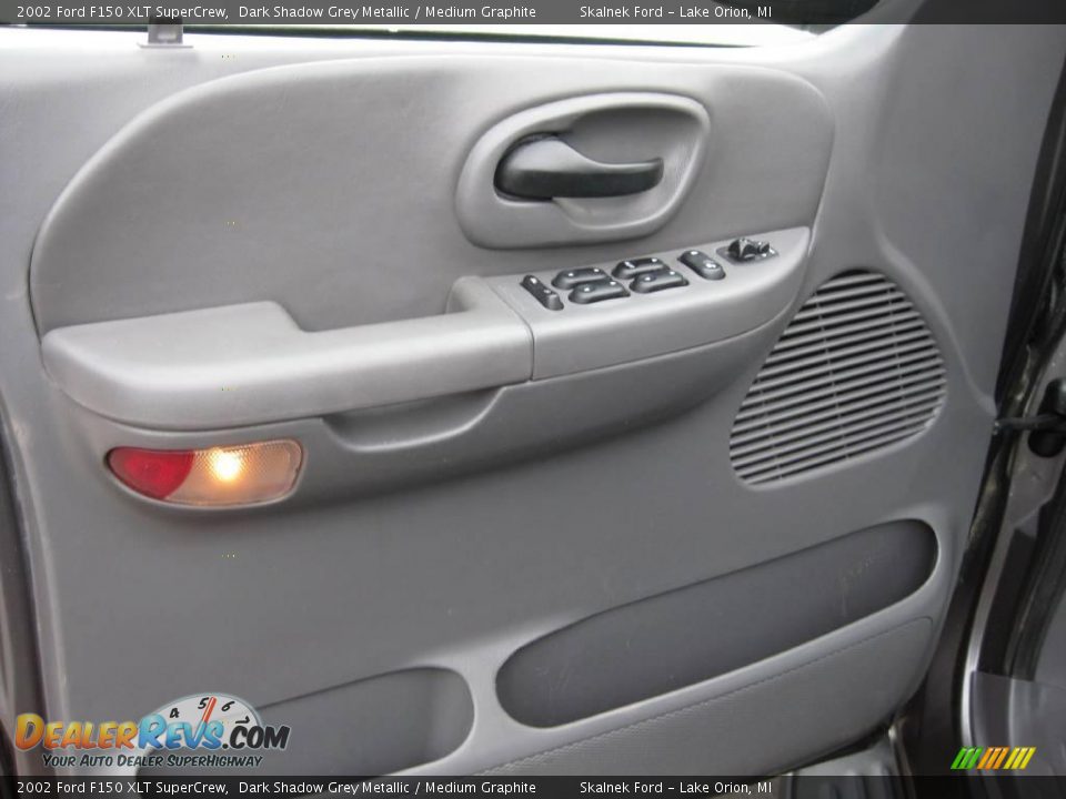 2002 Ford F150 XLT SuperCrew Dark Shadow Grey Metallic / Medium Graphite Photo #26