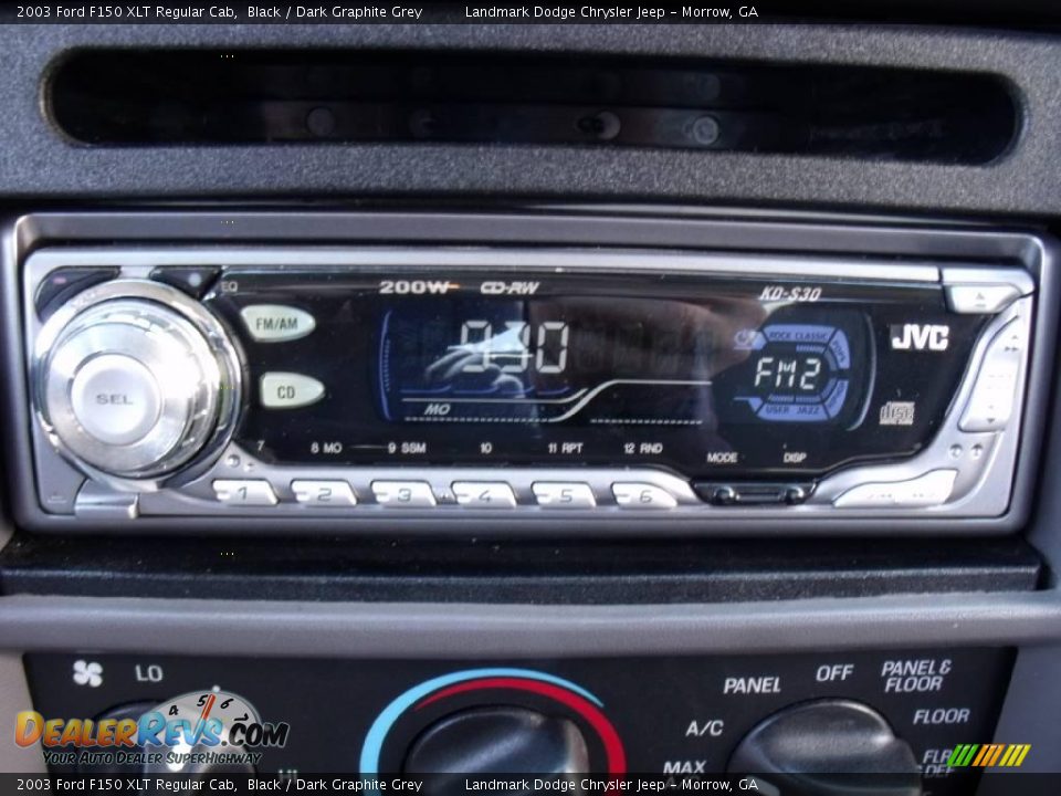 2003 Ford F150 XLT Regular Cab Black / Dark Graphite Grey Photo #20
