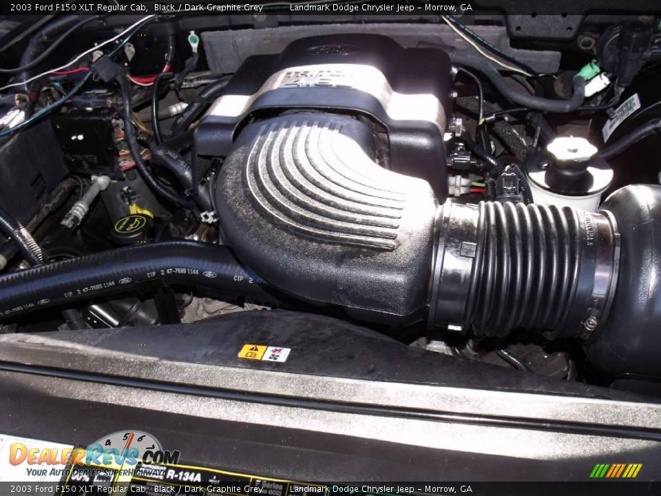 2003 Ford F150 XLT Regular Cab Black / Dark Graphite Grey Photo #24