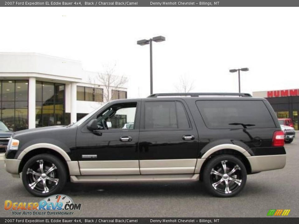 2007 Ford Expedition EL Eddie Bauer 4x4 Black / Charcoal Black/Camel Photo #1