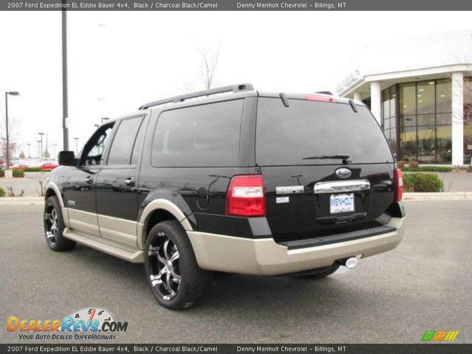 2007 Ford Expedition EL Eddie Bauer 4x4 Black / Charcoal Black/Camel Photo #6