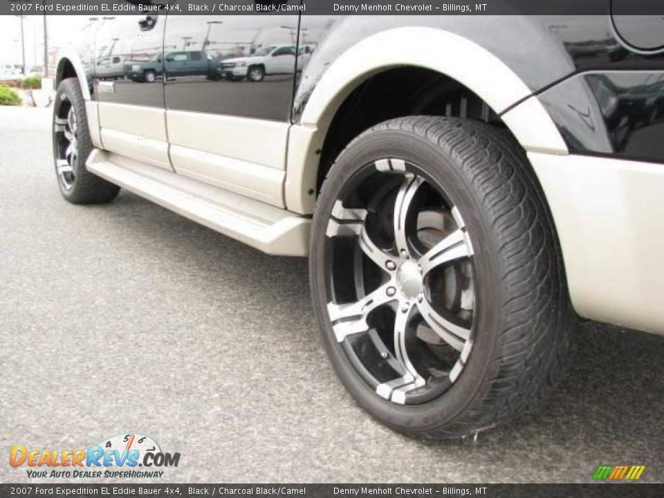 2007 Ford Expedition EL Eddie Bauer 4x4 Black / Charcoal Black/Camel Photo #7