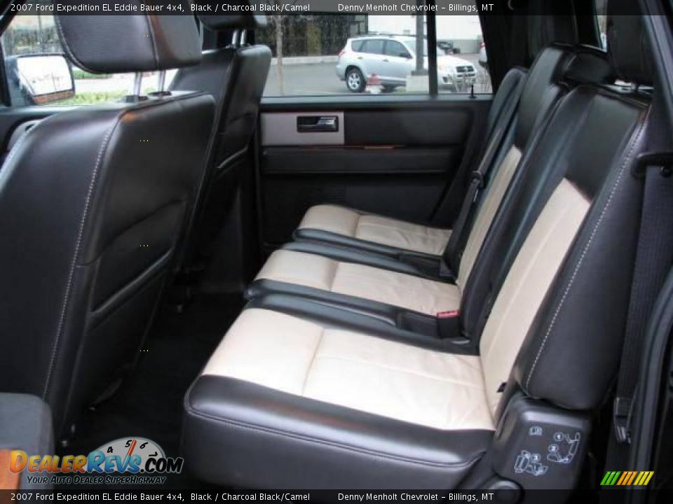 2007 Ford Expedition EL Eddie Bauer 4x4 Black / Charcoal Black/Camel Photo #10