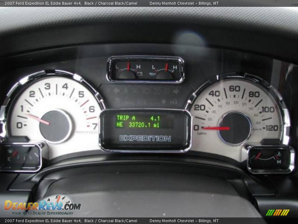 2007 Ford Expedition EL Eddie Bauer 4x4 Black / Charcoal Black/Camel Photo #14